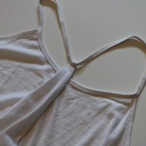 Fabletics White Racerback Tank